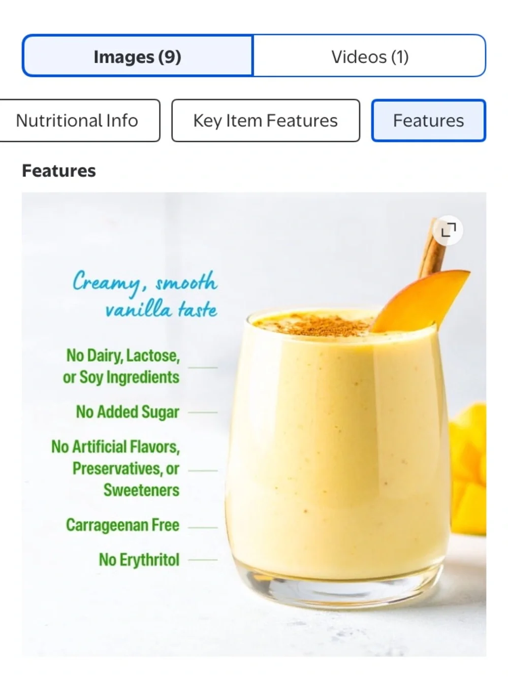Organic Protein Powder - Vanilla (Green Accent)